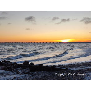 Solnedgang over havet